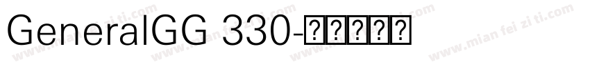 GeneralGG 330字体转换